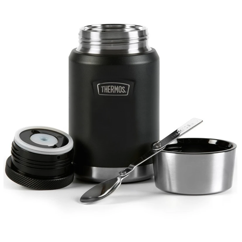 Thermobehälter fürs Essen Thermos Icon Food Jar with Folding Spoon 0,71l Farbe: grau