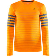 Herren-T-Shirt Craft Fuseknit Comfort Blocked orange TigerAsphalt