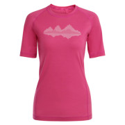 Damen-T-Shirt Alpine Pro Revina rot burgundy