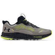 Herren Laufschuhe Under Armour Charged Bandit TR 2 hellgrau Concrete/Black/HighVisYellow
