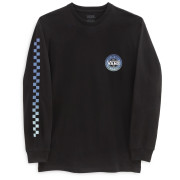 Herren-T-Shirt Vans Original Checkerboard C LS schwarz Black