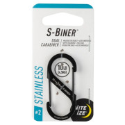 Hilfskarabiner Nite Ize S-Biner Stainless Steel #2 schwarz Černá