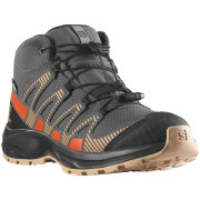 Kinderschuhe Salomon Xa Pro V8 Mid Climasalomon™ Waterproof grau/orange Magnet / Acorn / Cherry Tomato