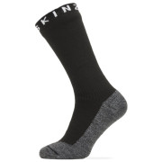 Wasserdichte Socken SealSkinz WP Warm Weather Soft Touch Mid schwarz/grau Black/GreyMarl/White