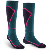 Damen-Kniestrümpfe Bridgedale Ski Midweight+ Women's blau/rosa petrol/navy/282