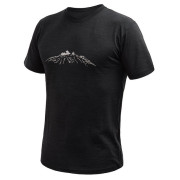 Herren-Funktionsshirt Sensor Merino Cordura Peak schwarz černá