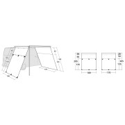 Seitenplane Outwell Fallcrest Side Panel Set