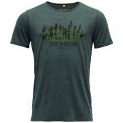 Herren-T-Shirt Devold Ørnakken Forest Man Tee grün Woods