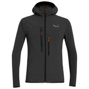 Herren-Sweatshirt Salewa Puez 2 Dst M Fz Hdy grau/schwarz Black Out