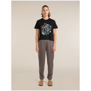 Damen-T-Shirt Icebreaker Merino 150 Tech Lite SS Crop Tee NZ Flora