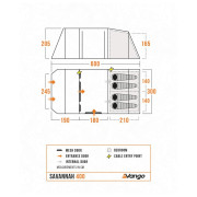 Familienzelt Vango Savannah 400 Package