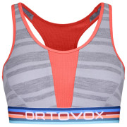 Sport-BH Ortovox 185 Rock'N'Wool Sport Top W hellgrau grey blend