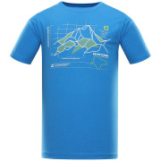 Herren-T-Shirt Alpine Pro Dafot blau elec. bl. lemonade