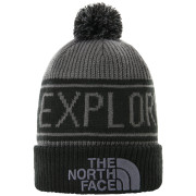 Mütze The North Face Retro Tnf Pom Beanie schwarz/grau VanadisGrey/TnfBlack