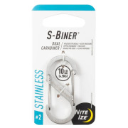Hilfskarabiner Nite Ize S-Biner Stainless Steel #2 silber Stříbrná