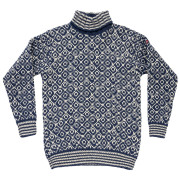 Rollkragenpullover Devold Svalbard Wool High Neck blau NIGHT/OFFWHITE