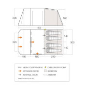 Familienzelt Vango Lismore 450 Package