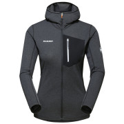 Damen Funktions-Sweatshirt Mammut Aenergy Light ML Hooded Jacket Women 2023 schwarz/grau Black-phantom
