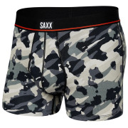 Herren-Boxershorts Saxx Non-Stop Stretch Cotton Trunk grau/schwarz pop grunge camo-graphite