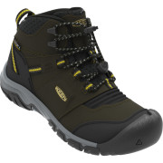 Kinderschuhe Keen Ridge Flex Mid Wp Youth dunkelgrün dark olive/dusky citron