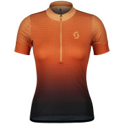 Damen-Radtrikot Scott Endurance 15 SS orange rose beige/braze orange
