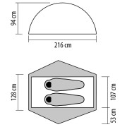 Ultraleichtes Zelt NEMO Equipment Hornet Elite OSMO 2P