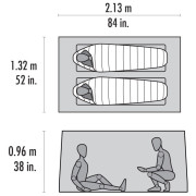 Ultraleichtes Zelt MSR Thru-Hiker Mesh House 2 V2