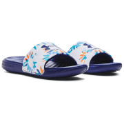 Damenpantoffeln Under Armour W Ansa Graphic weiß/blau White / Sonar Blue / Sonar Blue