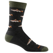 Herrensocken Darn Tough Spey Fly Crew dunkelgrün charcoal