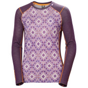 Damen-Funktionsshirt Helly Hansen W Lifa Merino Midw Gra Crew