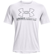 Herren-Funktionsshirt Under Armour Training Vent Graphic SS weiß White / Pitch Gray / Black