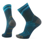 Socken Smartwool Run Zero Cushion Mid Crew Pattern blau TWILIGHT BLUE