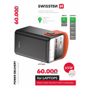 Powerbank Swissten Power Line 60000 mAh 65W