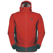Herrenjacke Scott Explorair Hybrid LT rot/grau aruba green/magma red