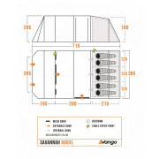 Familienzelt Vango Savannah 600XL Package