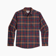 Herrenhemd Royal Robins Lieback Organic Cotton Flannel L/S weinfarbe Wine Oak Pld