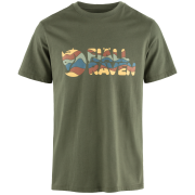 Herren-T-Shirt Fjällräven Multicolor Logo T-shirt M grün Laurel Green