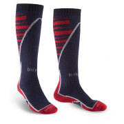 Herren Kniestrümpfe Bridgedale Ski Midweight+ dunkelblau navy/red/042
