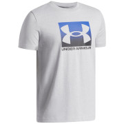 Kinder-Funktionsshirt Under Armour UA B Boxed Sports Update SS Mod Gray Light Heather