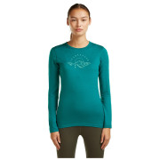 Damen-Funktionsshirt Icebreaker Women Merino 200 Oasis LS Crewe Sunrise Summit