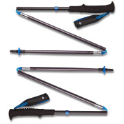 Trekkingstöcke Black Diamond Distance Z Poles schwarz/blau Pewter