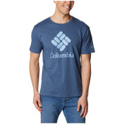 Herren-T-Shirt Columbia Pacific Crossing™ II Graphic SS Tee blau Dk Mountain, CSC Stacked Logo Graphic
