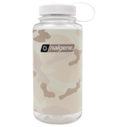 Flasche Nalgene Wide Mouth Camo Print 1000 ml weiß Clear/White Camo