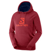 Herren-Sweatshirt Salomon Logo Hoodie M rot BikingRed