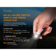 Aufladbare Taschenlampe Fenix E-Lite