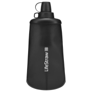 Filterflasche LifeStraw Peak Squeeze Bottle 650ml schwarz Dark Grey