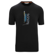 Herren-T-Shirt Icebreaker Men Central Classic SS Tee Otter Paddle schwarz Black