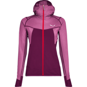 Damen-Sweatshirt Salewa Puez Hybrid PL W FZ lila DarkPurpleMelange