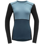 Damen-Funktionsshirt Devold Lauparen Merino 190 Shirt Wmn blau/hellblau Moon/Ink/Flood
