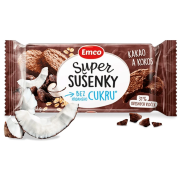 Essen für Unterwegs Emco Super Kekse - Kakao und Kokosnuss 60 g